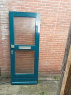 Hardhouten voordeur met dubbel glas 82x209.8cm, 80 tot 100 cm, Ophalen of Verzenden, 200 tot 215 cm, Glas