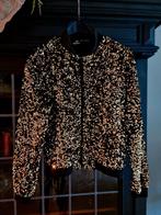 PAILLETTEN  GOUD Bomberjack, Kleding | Dames, Ophalen of Verzenden, Zo goed als nieuw, Maat 42/44 (L), Carnaval