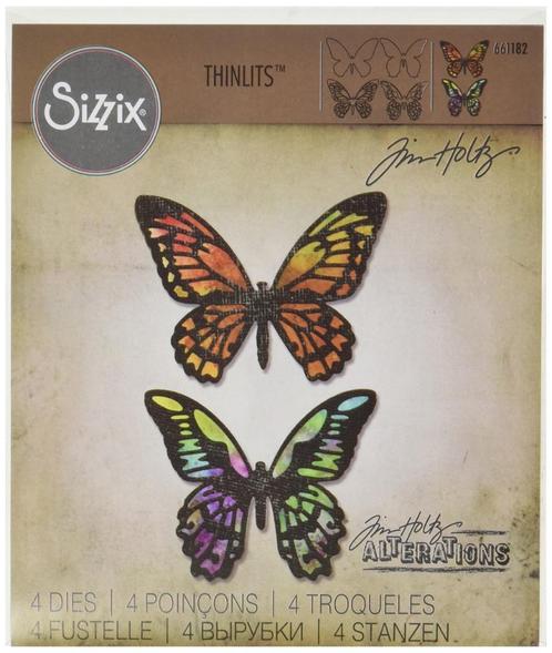 Tim Holtz Alterations Thinlits Detailed Butterflies #661182, Hobby en Vrije tijd, Scrapbooking, Nieuw, Frame of Mal, Overige merken