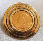 Hanger / broche van gouden tientje, Ophalen of Verzenden, Zo goed als nieuw, Goud, Goud