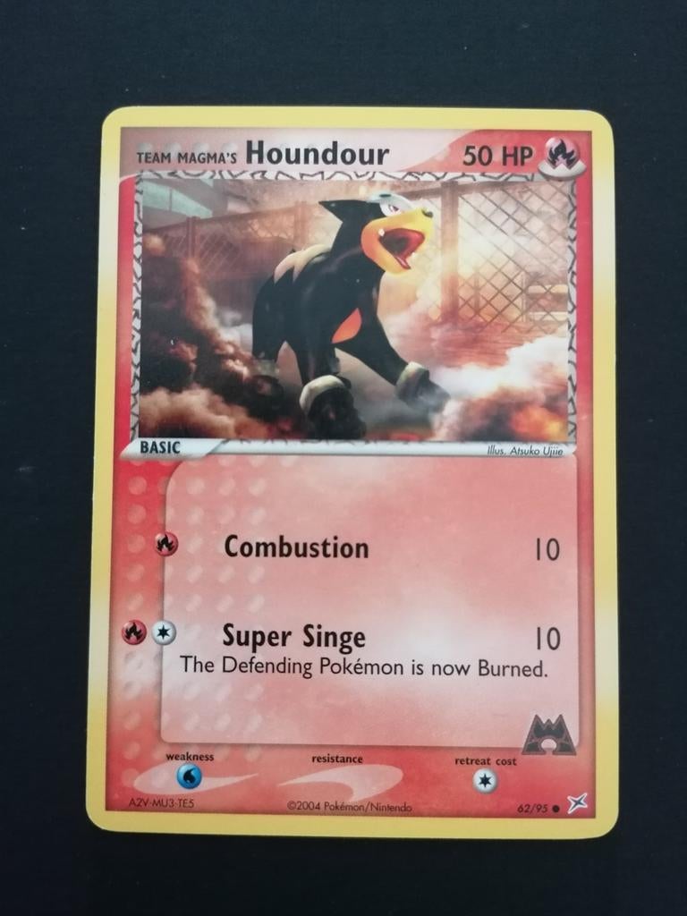 Team Magma's Houndour - EX Team Magma vs Team Aqua 62/95 , Ophalen of Verzenden, Zo goed als nieuw