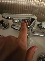 Wastafel koud warm kraan muurkraan, Doe-het-zelf en Verbouw, Ophalen of Verzenden, Zo goed als nieuw, Wastafel