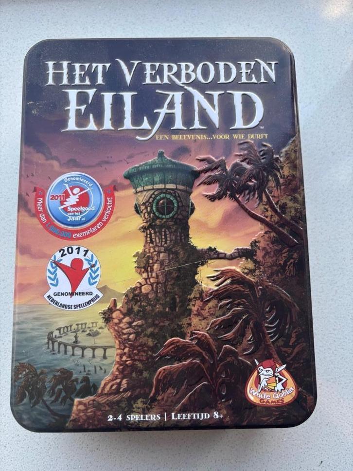 Het Verboden Eiland Bordspel ( Zo goed als nieuw), Hobby en Vrije tijd, Gezelschapsspellen | Bordspellen, Zo goed als nieuw, Een of twee spelers