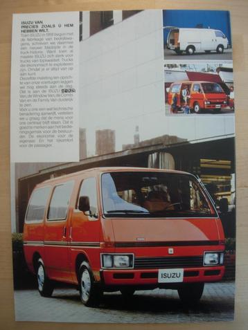 Isuzu Van Brochure 1983 – Bestelwagen Combi Personenbus beschikbaar voor biedingen