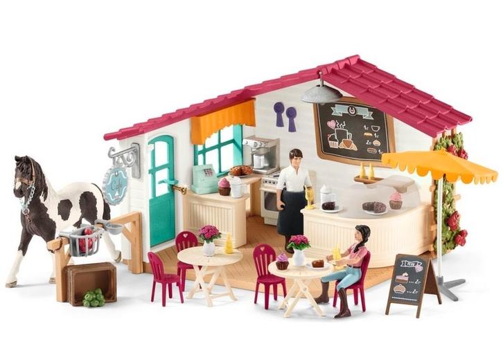 Schleich café set, Kinderen en Baby's, Speelgoed | Overig, Zo goed als nieuw, Jongen of Meisje, Ophalen of Verzenden