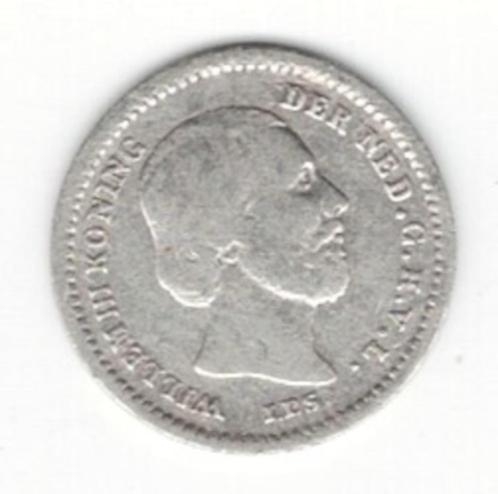 25-761 Nederland 5 cent 1859, Postzegels en Munten, Munten | Nederland, Losse munt, 5 cent, Koning Willem III, Zilver, Verzenden