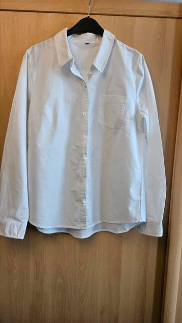 Witte katoenen overhemdblouse, maat 42, NIEUW! beschikbaar voor biedingen