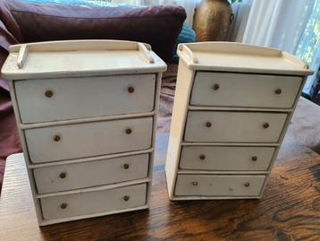 2 ladenkast voor een poppenhuis 13x7x16