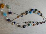 Lange ketting met millefiori glaskralen, Sieraden, Tassen en Uiterlijk, Kettingen, Ophalen of Verzenden, Zo goed als nieuw, Overige materialen