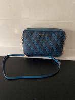 Michael Kors Jet Set Crossbody - als nieuw, Ophalen of Verzenden, Zo goed als nieuw, Blauw, Schoudertasje