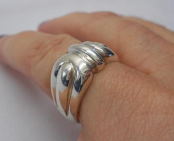 Zilveren modernist ring maat 17 nr.980 beschikbaar voor biedingen