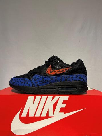ALS NIEUW! Maat 39 - Nike Air Max 1 Black Leopard beschikbaar voor biedingen