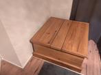 Houten dekenkist, mooie vierkante kist, Huis en Inrichting, Woonaccessoires | Kisten, Ophalen, 50 tot 100 cm, Zo goed als nieuw