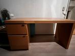 Net bruin bureau met lade en kastje, Ophalen, Gebruikt, Bureau