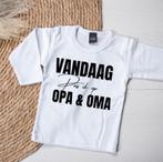 Shirt - Vandaag pas ik op opa en oma, Nieuw, Shirtje of Longsleeve, Ophalen of Verzenden, Jongetje of Meisje