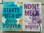 Colleen Hoover: It starts with us en Nooit meer, NED., Ophalen of Verzenden, Zo goed als nieuw, Colleen Hoover