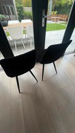 Set van 6 zwarte Label51 eetkamerstoelen Jep teddy., Ophalen, Zwart, Zo goed als nieuw, Vijf, Zes of meer stoelen