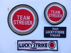 Team Streuer Lucky Strike patch badge opnaai embleem, Ophalen of Verzenden, Nieuw, Motoren
