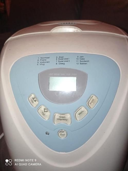 Inventum Broodbakmachine - Diverse Programma's, Witgoed en Apparatuur, Broodbakmachines, Gebruikt, Met timer, 800 tot 1200 gram deeg