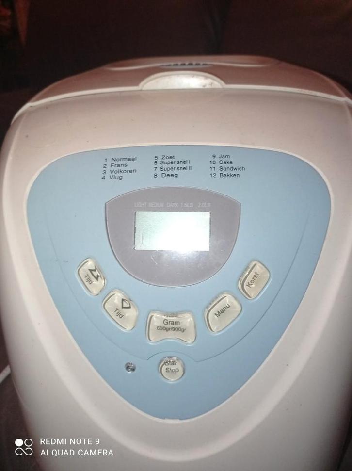 Inventum Broodbakmachine - Diverse Programma's, Witgoed en Apparatuur, Broodbakmachines, Gebruikt, Met timer, 800 tot 1200 gram deeg