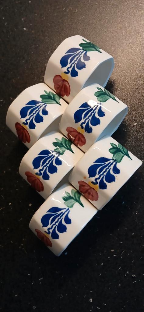 Boch Boerenbont servetringen, Antiek en Kunst, Antiek | Servies los, Ophalen of Verzenden