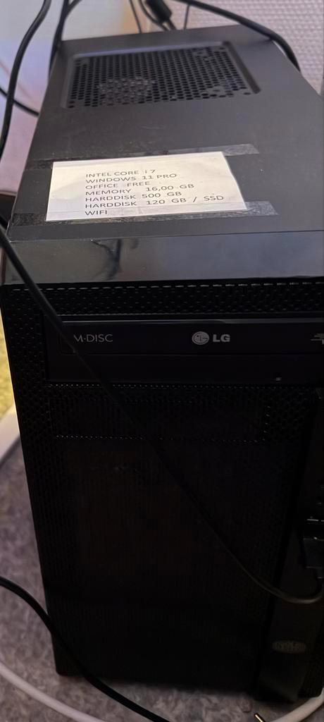 Intel Core i7 Desktop PC - Windows 11 Pro voor ps5, Computers en Software, Computerbehuizingen, Gebruikt, Ophalen