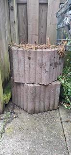 Stapelbare betonnen bloembakken, Tuin en Terras, Bloembakken en Plantenbakken, Ophalen, Gebruikt, Beton, Minder dan 60 cm