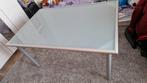 Glazen tafel / bureau, Huis en Inrichting, Bureaus, Ophalen, In hoogte verstelbaar, Bureau