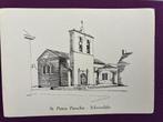 Oude ansichtkaart St. Petrus Parochie - Schoondijke, Ophalen of Verzenden, 1980 tot heden, Ongelopen, Zeeland