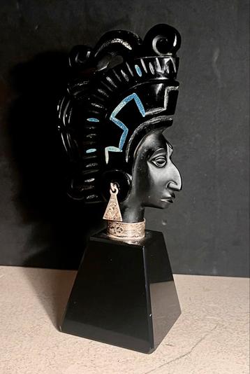 Antieke MAYA Koning Oniks & Sterlng Zilveri beschikbaar voor biedingen