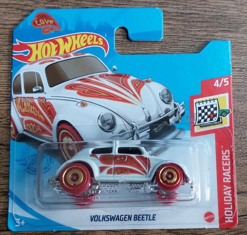 Hot Wheels VW Kever Beetle Bug (wit) 1/64, Hobby en Vrije tijd, Modelauto's | Overige schalen, Nieuw, Auto, Ophalen of Verzenden