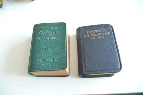 2 LILLIPUT WOORDENBOEKJES NEDERLANDS SPAANS EN DEUTSCH NED, Boeken, Woordenboeken, Gelezen, Overige talen, Van Dale, Verzenden