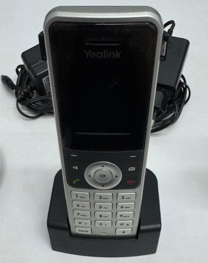 Yealink W53P DECT IP Telefoonset – W53H + W60B, Telecommunicatie, Vaste telefoons | Handsets en Draadloos, Zo goed als nieuw, 1 handset