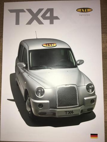 2x LTI London Taxi TX4 + eTX4 brochure/folder (was Austin) beschikbaar voor biedingen