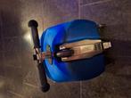 Kinderkoffer met step , monster inc, Uitschuifbare handgreep, Gebruikt, 50 tot 60 cm, Hard kunststof
