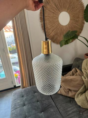 Hanglamp glas en goud beschikbaar voor biedingen