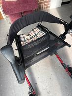 Rollator Topro Troja Classic wijnrood + tas + rugsteun, Diversen, Rollators, Ophalen, Opvouwbaar, Gebruikt