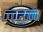 MPM Oil company advertentie bord met verlichting, Ophalen