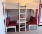 Houten hoogslaper met zitje/Stapelbed, Kinderen en Baby's, Kinderkamer | Stapelbedden en Hoogslapers, Ophalen, Gebruikt, Hoogslaper