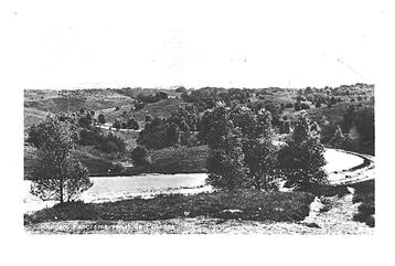 977581 Rheden Gld Panorama Posbank 1954 Postzegel afgeweekt beschikbaar voor biedingen