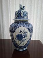 Delfts blauwe vaas met deksel in zeer nette staat, Antiek en Kunst, Antiek | Vazen, Ophalen