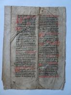 Manuscript op perkament Missaal Driekoningen, Duitsland 1450, Antiek en Kunst, Antiek | Boeken en Bijbels, Verzenden