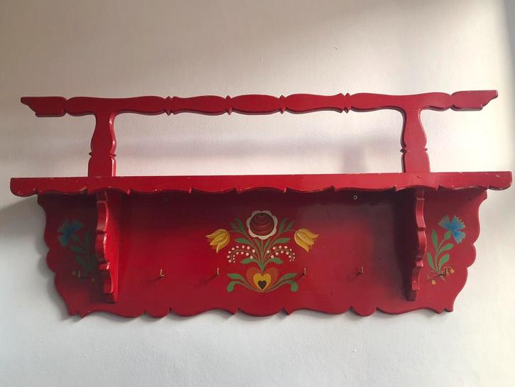 Mooie, ambachtelijke kapstok, Huis en Inrichting, Woonaccessoires | Kapstokken, Gebruikt, Wandkapstok, Minder dan 100 cm, Hout