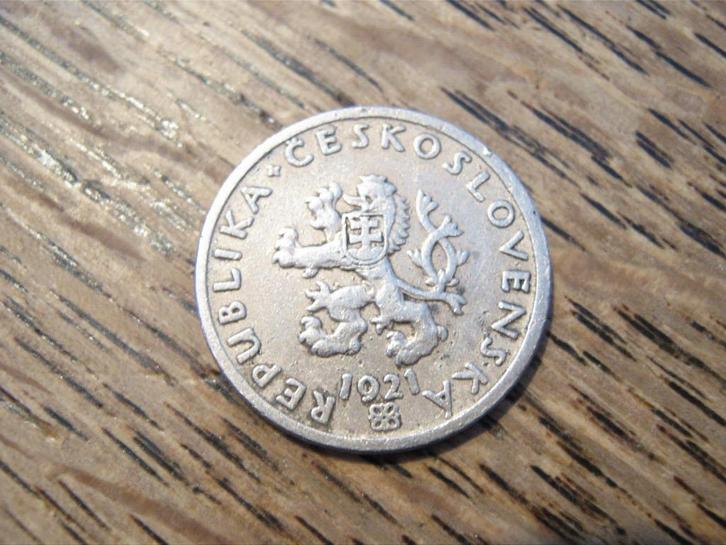 Tjechoslowakije 20 Haleru 1921 #323, Postzegels en Munten, Munten | Europa | Niet-Euromunten, Losse munt, Overige landen, Verzenden