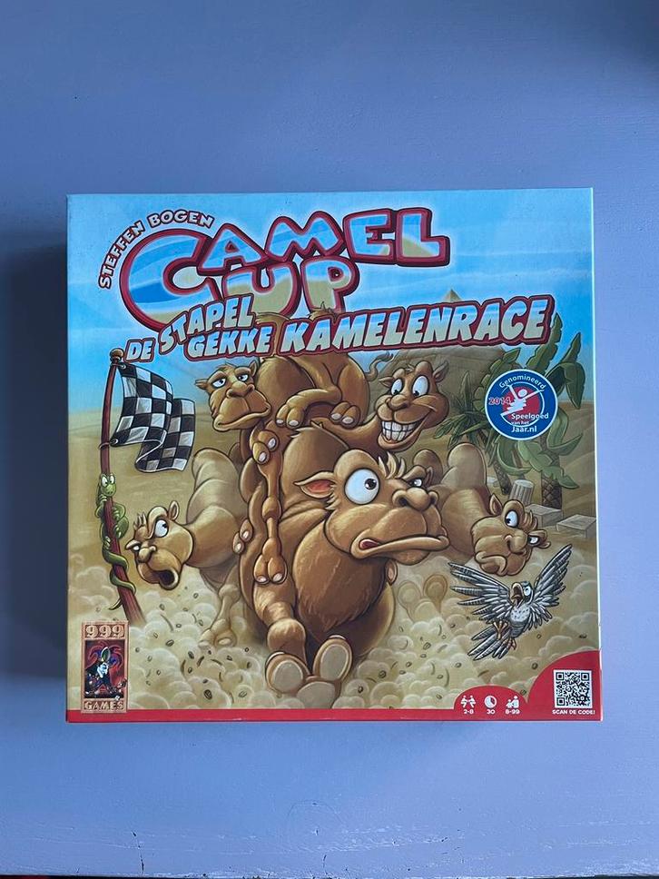 Camel Up + Super Cup, Hobby en Vrije tijd, Gezelschapsspellen | Bordspellen, Zo goed als nieuw, Een of twee spelers, Drie of vier spelers
