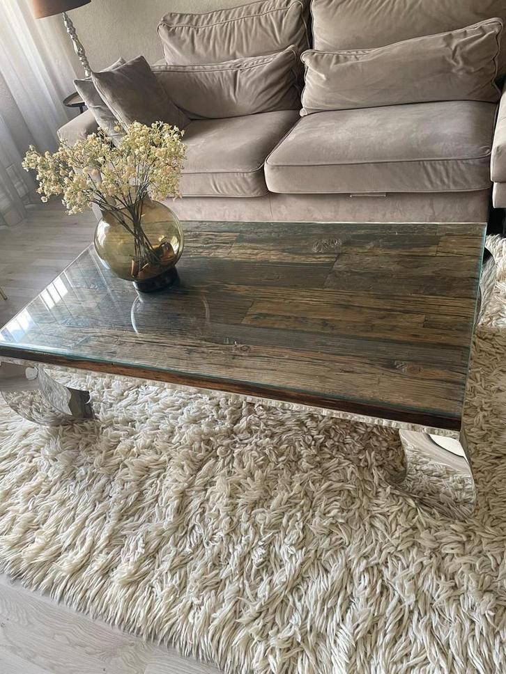 Salontafel + eetkamerstoelenset OPHALEN IN MAARSSEN, Huis en Inrichting, Tafels | Salontafels, Zo goed als nieuw, Minder dan 50 cm
