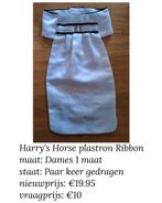 Harry's Horse plastron Ribbon dames maat, wit met zwart, Dieren en Toebehoren, Paardrijkleding, Dressuur, Ophalen of Verzenden