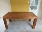Robuuste Teakhouten Eetkamertafel (180 x 90 cm), Ophalen, Teakhout, 50 tot 100 cm, Zo goed als nieuw