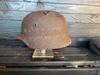 Duitse Helm WOII - Bodemvondst, Verzamelen, Ophalen of Verzenden, Overige soorten, Duitsland, Helm of Baret