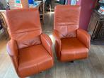 2 Relaxstoelen - Verstelbaar en Comfortabel, Huis en Inrichting, Fauteuils, Ophalen, Gebruikt, Leer, 75 tot 100 cm
